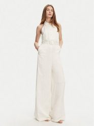 TWINSET Kombinezon 251TT2170 Écru Wide Leg. Sukienki Twinset, bez wzorów, z wiskozy, bez kołnierzyka, bez ramiączek. Za 1,329.00 zł.