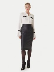 Elisabetta Franchi Koszula CA-131- 57E2-V390 Écru Regular Fit. Koszule Elisabetta Franchi, bez wzorów, z wiskozy, bez kołnierzyka, bez ramiączek. Za 1,269.00 zł.