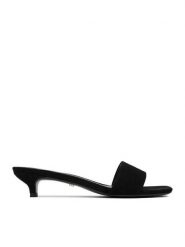 GINO ROSSI Klapki EO-V2229-111-5 Czarny. Czarne klapki Gino Rossi, bez wzorów, ze skóry, bez obcasa, bez zapięcia. Za 299.99 zł.