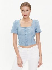 Levi's® Bluzka Pascale A7332-0004 Niebieski Regular Fit. Niebieskie bluzki s, bez wzorów, z bawełny, bez kołnierzyka, bez ramiączek. Za 259.99 zł.