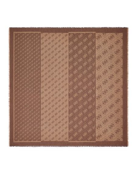 Guess Chusta AW5526 VIS03 Brązowy. Brązowe chusty Guess, z aplikacjami, z wiskozy. Za 194.99 zł.