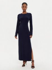 NORMA KAMALI Sukienka wieczorowa KK2243PLE33951 Granatowy Slim Fit. Niebieskie sukienki Norma Kamali, xl, bez wzorów, z syntetyku, wizytowe, bez kołnierzyka, bez ramiączek. Za 589.99 zł.