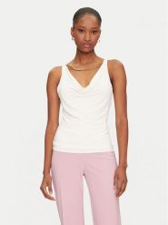 Marciano Guess Top 5GGP07 6259A Biały Regular Fit. Białe topy Marciano Guess, xs, z aplikacjami, z syntetyku, bez kołnierzyka, bez ramiączek. Za 260.00 zł.