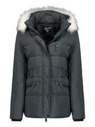 Geographical Norway Parka "Chester" w kolorze ciemnoszarym rozmiar: 128. Szare płaszcze Geographical Norway, bez wzorów, bez kaptura. Za 176.08 zł.