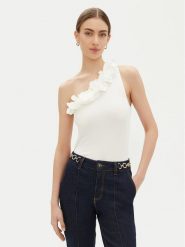 Fracomina Top FR25ST2018J46301 Écru Regular Fit. Topy Fracomina, m, bez wzorów, z syntetyku, bez kołnierzyka, bez ramiączek. Za 249.99 zł.
