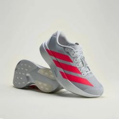Buty biegowe adidas Adizero Evo SL Srebrny/Czerwony. Szare buty do biegania adidas, bez wzorów, z gumy, bez zapięcia, do biegania. Za 734.30 zł.