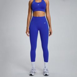 Legginsy Low Sculpt Scrunch - Niebieski. Niebieskie legginsy JOY STUDIO, bez wzorów, z materiału, długie. Za 212.00 zł.