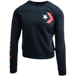 Bluza Converse cu imprimeu logo, Kobiety. Czarne bluzy Converse, xs, bez wzorów, z bawełny, bez kaptura. Za 290.00 zł.