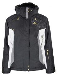 Peak Mountain Kurtka narciarska "Anityx" w kolorze czarno-białym rozmiar: S. Białe kurtki narciarskie Peak Mountain, s, bez wzorów, bez kaptura, narciarskie. Za 201.08 zł.