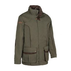 Kurtka wodoodporna PERCUSSION Berry. Zielone kurtki TREESCO, xl, bez wzorów, z materiału, z kapturem. Za 517.50 zł.