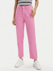 Lee Jeansy Carol 112349595 Różowy Straight Fit. Czerwone jeansy Lee, bez wzorów, z bawełny. Za 379.99 zł.
