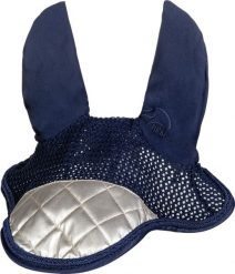 Krótki kapelusz dla koni HKM Golden Queen. Niebieskie kapelusze HKM, bez wzorów, z materiału, eleganckie. Za 164.00 zł.