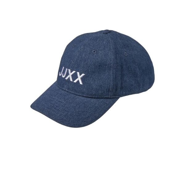 Czapka damska JJXX basic big logo denim. Niebieskie czapki z daszkiem JJXX, bez wzorów, z bawełny. Za 114.50 zł.