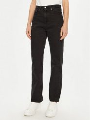 Calvin Klein Jeans Jeansy J20J224505 Czarny Straight Fit. Czarne jeansy Calvin Klein Jeans, bez wzorów, z bawełny. Za 239.99 zł.