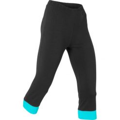 Legginsy rybaczki 3/4, Level 1 bonprix czarno-morski. Legginsy marki Nike. Za 37.99 zł.