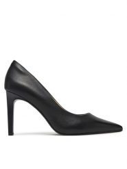 Calvin Klein Szpilki Pump 90 Pointy Hw Bar Lth HW0HW02527 Czarny. Czarne szpilki Calvin Klein, bez wzorów, ze skóry, bez obcasa, na szpilce, bez zapięcia. Za 699.99 zł.