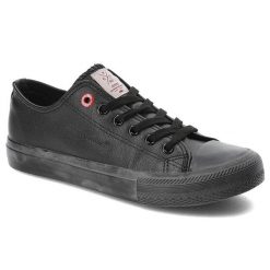 Czarne Trampki Cross Jeans Damskie Wygodne Obuwie. Czarne trampki Cross Jeans, bez wzorów, z gumy, eleganckie, bez zapięcia. Za 89.99 zł.