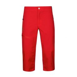 Spodnie trekkingowe damskie Halti Pallas X-Stretch Lite Capri. Czerwone spodnie dresowe Halti, bez wzorów, długie. Za 499.99 zł.