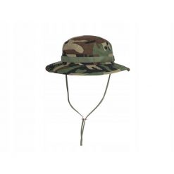Kapelusz boonie z odpinaną osłoną karku US Woodland. Brązowe kapelusze HELIKON-TEX, bez wzorów, sportowe. Za 46.99 zł.