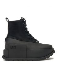 United Nude Botki Roko Patrol Boot 1088101192 Czarny. Czarne botki United Nude, bez wzorów, ze skóry, bez obcasa, na koturnie, bez zapięcia. Za 849.99 zł.
