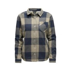 Bluzka damska Black Diamond Project Heavy Flannel. Niebieskie bluzki Black Diamond, l, bez wzorów, z bawełny, bez kołnierzyka, bez ramiączek. Za 599.50 zł.