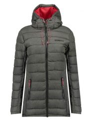 Geographical Norway Płaszcz pikowany "Astana" w kolorze antracytowym rozmiar: XXL. Czarne płaszcze Geographical Norway, xxl, bez wzorów, bez kaptura. Za 233.33 zł.