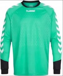 HUMMEL Bluza sportowa bramkarska ESSENTIAL. Zielone bluzy bez kaptura Hummel, l, bez wzorów, z jersey, bez kaptura, na fitness i siłownię. Za 164.00 zł.