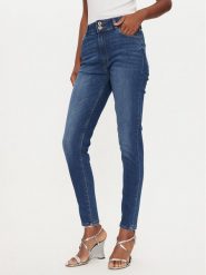 Fracomina Jeansy FP24WV7010D46093 Niebieski Skinny Fit. Niebieskie jeansy Fracomina, bez wzorów, z bawełny. Za 139.99 zł.