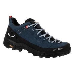 Buty trekkingowe damskie Salewa Alp Trainer 2. Niebieskie trekkingi Salewa, bez wzorów, z materiału, bez zapięcia, trekkingowe. Za 964.00 zł.