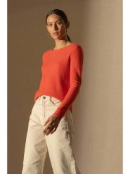 Perfect Cashmere Kaszmirowy sweter "Oprah" w kolorze pomarańczowym rozmiar: S. Pomarańczowe swetry Perfect Cashmere, s, bez wzorów, z kaszmiru, bez ramiączek. Za 356.61 zł.