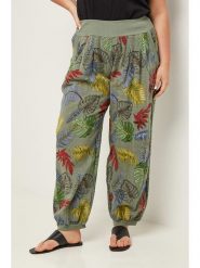 Curvy Lady Spodnie w kolorze oliwkowo-czerwonym rozmiar: 40/42. Brązowe spodnie materiałowe Curvy Lady, bez wzorów, z materiału, klasyczne, z standardowym stanem. Za 100.04 zł.