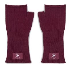 Rękawiczki Damskie Beverly Hills Polo Club. Czerwone rękawiczki Beverly Hills Polo Club, bez wzorów, z dzianiny. Za 49.99 zł.