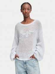 BOSS Sweter C_Farazena 50570093 Niebieski jasny Regular Fit. Niebieskie swetry Boss, xl, bez wzorów, z syntetyku, bez ramiączek. Za 799.99 zł.