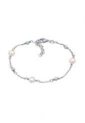 Elli Damskie klasyczne kule z perły hodowlana słodkowodnaw srebrze 925 Sterling Silver Bransoletki 1 ct. Szare bransoletki Elli, z perłą, pozłacane. Za 243.99 zł.