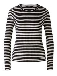 Oui Sweter w kolorze czarno-kremowym rozmiar: 34. Brązowe swetry Oui, bez wzorów, bez ramiączek. Za 126.99 zł.