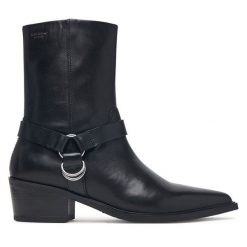 Kowbojki Vagabond Shoemakers. Czarne botki Vagabond Shoemakers, bez wzorów, bez obcasa, na słupku, bez zapięcia. Za 779.99 zł.