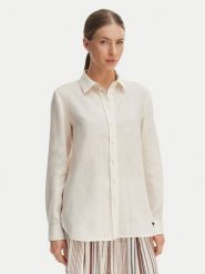 Weekend Max Mara Koszula Werner 2615111072 Écru Regular Fit. Koszule Weekend Max Mara, bez wzorów, ze lnu, bez kołnierzyka, bez ramiączek. Za 889.99 zł.