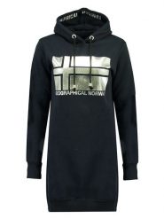 Geographical Norway Sukienka dresowa w kolorze czarnym rozmiar: XL. Czarne sukienki Geographical Norway, xl, bez wzorów, z dresówki, bez kołnierzyka, bez ramiączek, mini. Za 70.41 zł.