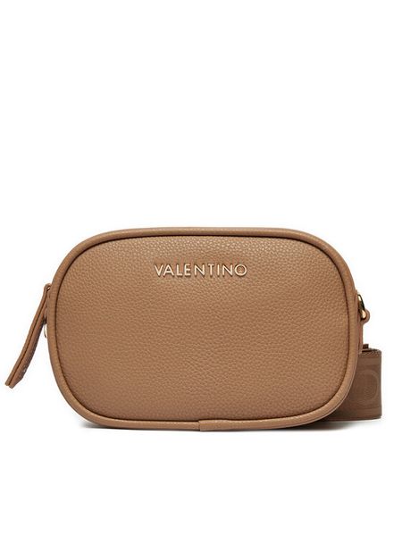 Valentino Torebka Miramar VBS7UE01 Beżowy. Brązowe listonoszki Valentino, bez wzorów, ze skóry, bez dodatków. Za 287.99 zł.