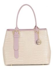 Mia Tomazzi Skórzana torebka w kolorze beżowo-jasnoróżowym - 31 x 24 x 11 cm rozmiar: onesize. Brązowe torebki klasyczne Mia Tomazzi, bez wzorów, z materiału, przez ramię, bez dodatków. Za 347.99 zł.