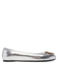 PINKO Baleriny Gioia 03 SD0295 P049 Srebrny. Szare baleriny Pinko, bez wzorów, ze skóry, bez obcasa, bez zapięcia. Za 459.99 zł.