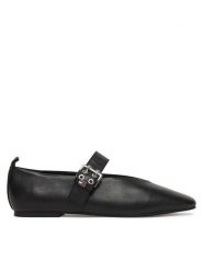 Tommy Jeans Baleriny Tjw Ballerina Buckle EN0EN03019 Czarny. Czarne baleriny Tommy Jeans, bez wzorów, z jeansu, bez obcasa, bez zapięcia. Za 489.99 zł.