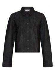 MOSS COPENHAGEN Kurtka dżinsowa w kolorze czarnym rozmiar: S/M. Czarne kurtki Moss Copenhagen, m, bez wzorów, bez kaptura. Za 184.02 zł.