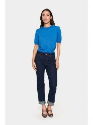 SAINT TROPEZ Sweter w kolorze niebieskim rozmiar: L. Niebieskie swetry Saint Tropez, l, bez wzorów, bez ramiączek. Za 41.95 zł.