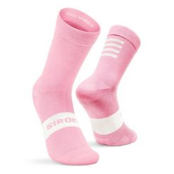 Skarpetki rowerowe Kolarstwo Siroko S1 Pink Agnello. Czerwone skarpetki SIROKO, bez wzorów, z nylonu. Za 68.00 zł.