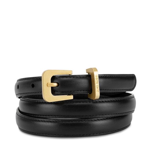 Pasek Damski GINO ROSSI. Czarne paski Gino Rossi, bez wzorów. Za 99.99 zł.