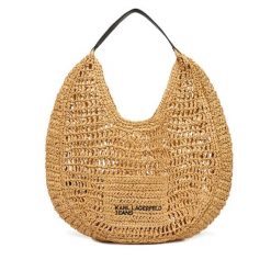 Torebka Karl Lagerfeld Jeans. Brązowe torebki klasyczne Karl Lagerfeld Jeans, bez wzorów, z jeansu, klasyczne, bez dodatków. Za 429.99 zł.