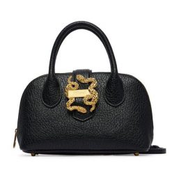 Torebka Just Cavalli. Czarne torebki klasyczne Just Cavalli, bez wzorów, klasyczne, bez dodatków. Za 829.99 zł.