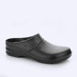 Klapki Biocomfort zielone. Zielone klapki Lemigo, bez wzorów, z materiału, biznesowe, bez obcasa, bez zapięcia. Za 49.00 zł.