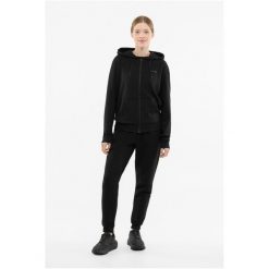 Bluza damska VIKING Team Wear Lady Bamboo rozpinana z kapturem. Czarne bluzy Viking, bez wzorów, sportowe, bez ramiączek, z kapturem. Za 299.90 zł.